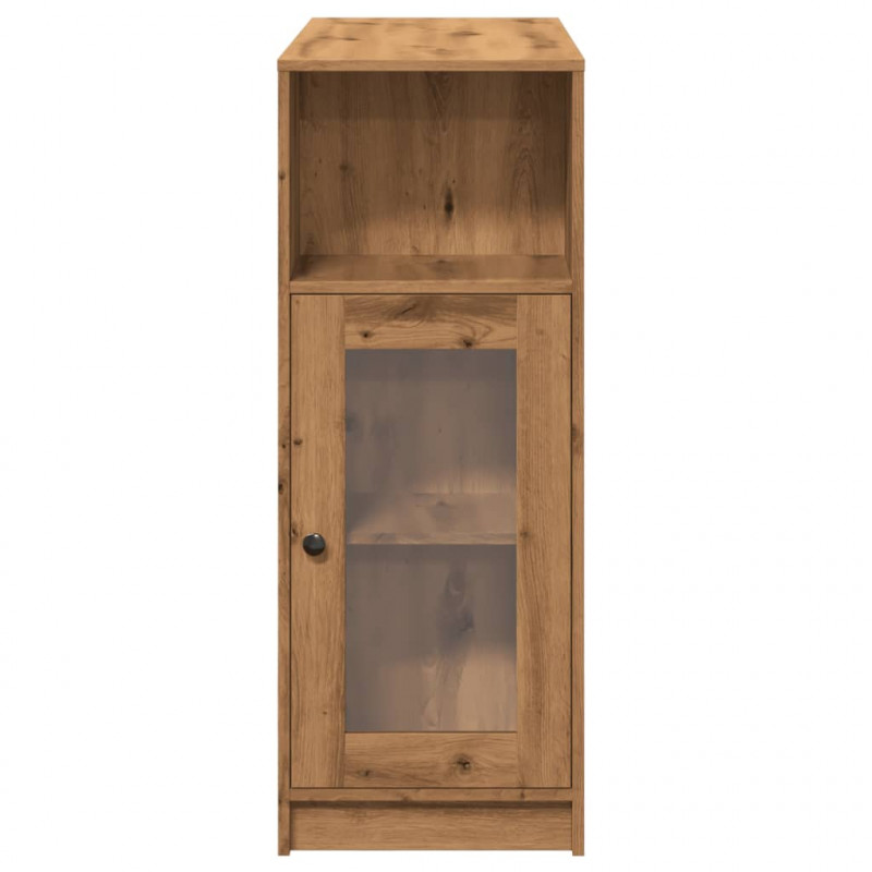 Stolik barowy z przegrodami, dąb artisian, 101x40x103,5 cm