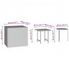 Zestaw ogrodowych stolików bocznych, 3-cz., brązowy, rattan PE