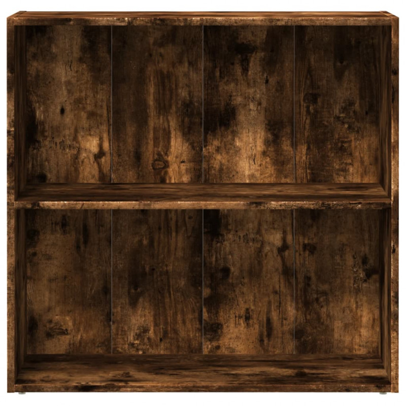 Regał na książki, przydymiony dąb, 80x30x77 cm