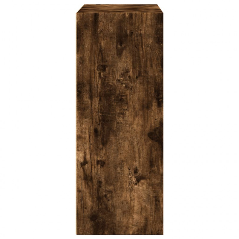 Regał na książki, przydymiony dąb, 80x30x77 cm