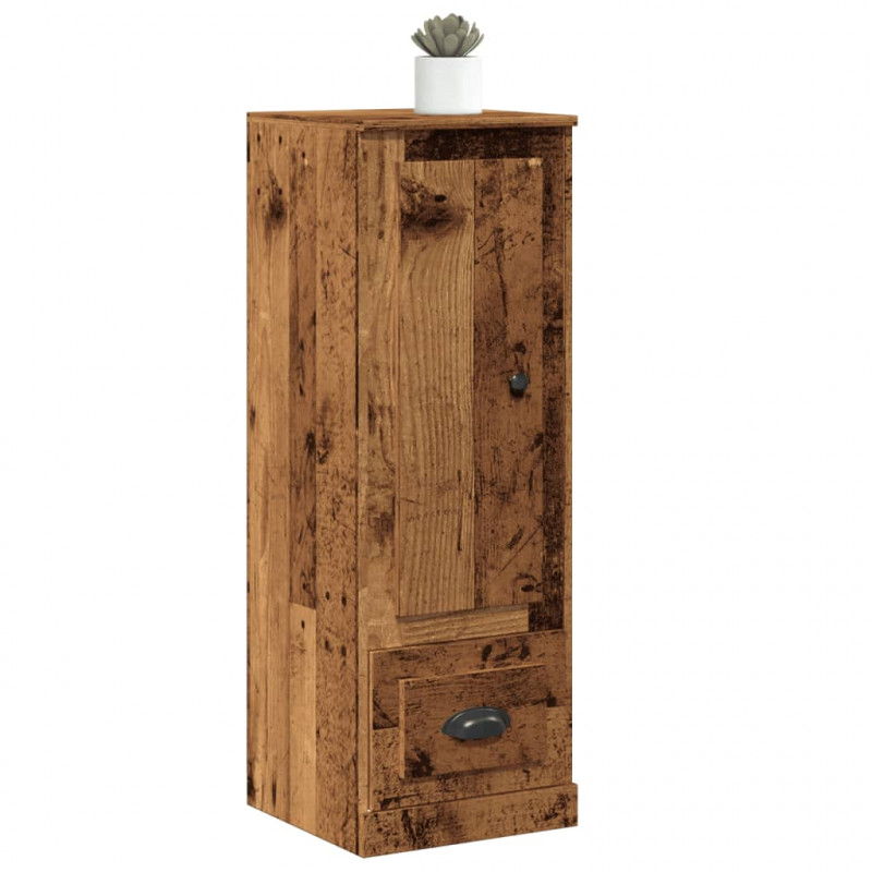 Szafka, stare drewno, 36x35,5x103,5 cm, materiał drewnopochodny