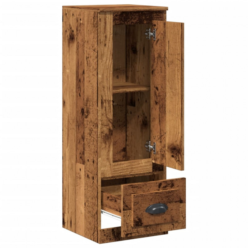 Szafka, stare drewno, 36x35,5x103,5 cm, materiał drewnopochodny