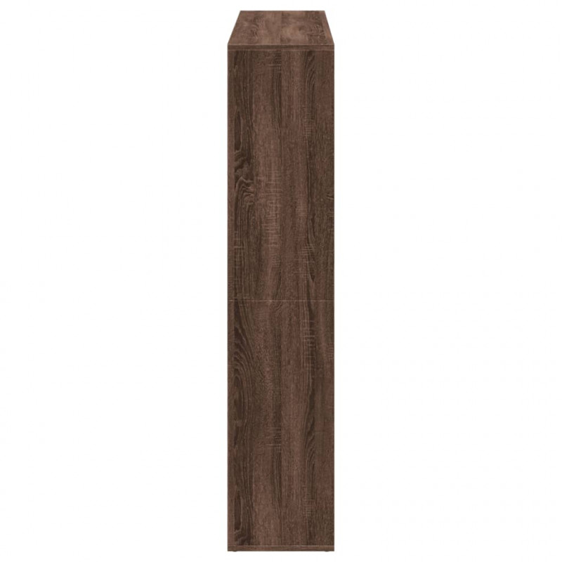 Regał, brązowy dąb, 137,5x29x137,5 cm, materiał drewnopochodny