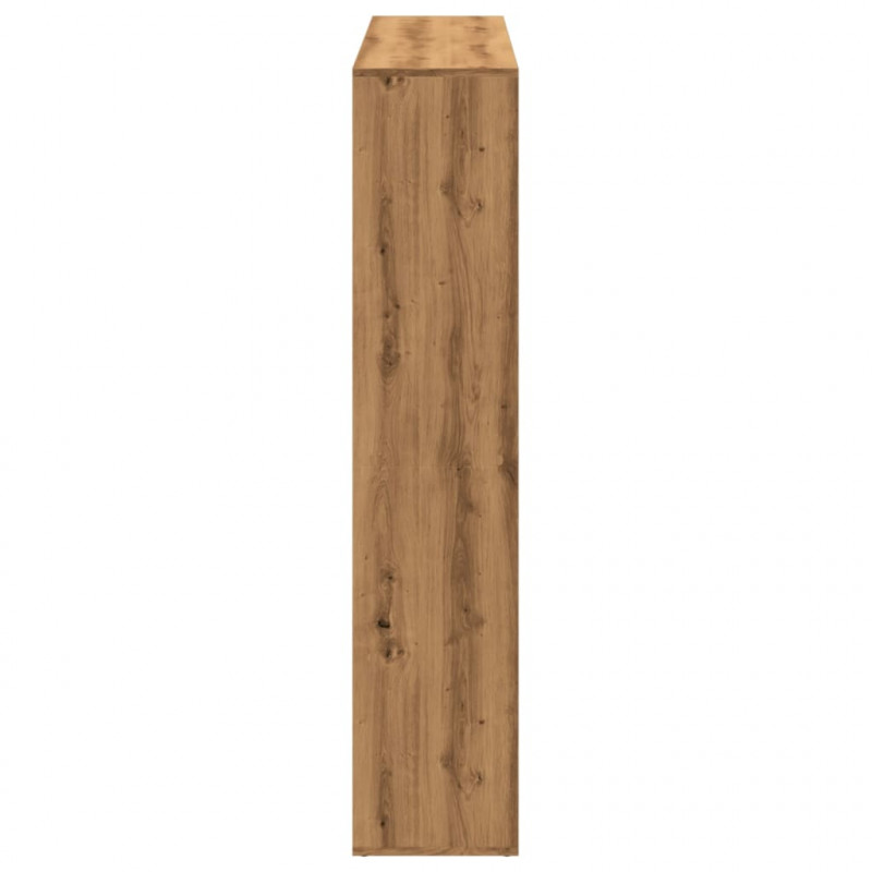 Regał, dąb artisian, 102x29x143 cm, materiał drewnopochodny
