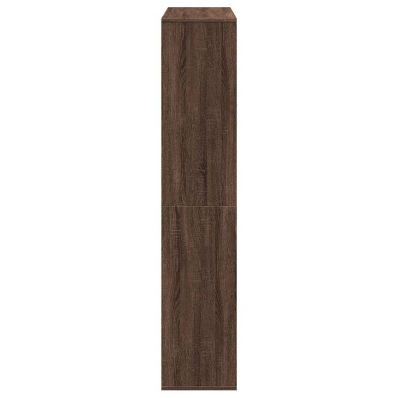 Regał, brązowy dąb, 102x29x143 cm, materiał drewnopochodny