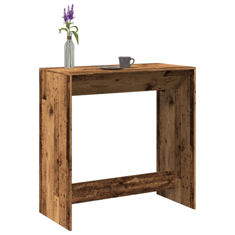 Stolik barowy, stare drewno, 102x50x103,5 cm