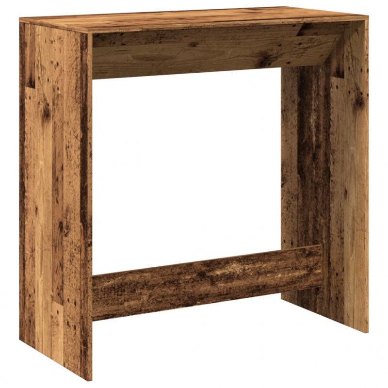 Stolik barowy, stare drewno, 102x50x103,5 cm