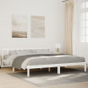 Dłuższe łóżko bez materaca, 200x210 cm, lite drewno sosnowe