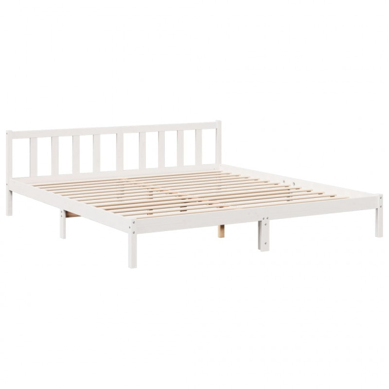Dłuższe łóżko bez materaca, 200x210 cm, lite drewno sosnowe