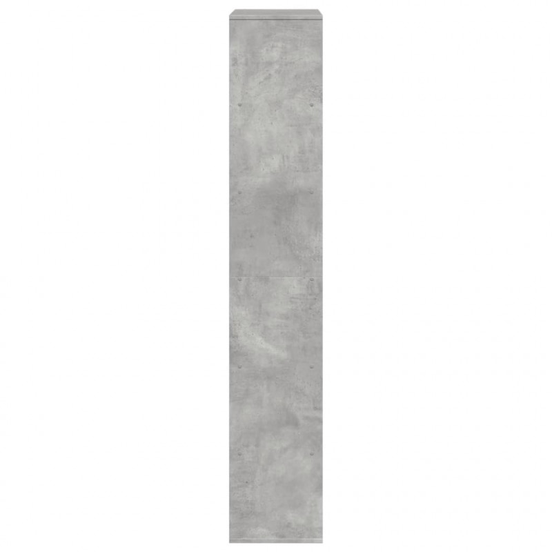 Regał/przegroda do pokoju, szarość betonu, 100x33x187,5 cm