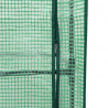 Podwyższona donica ze szklarnią, wygląd rattanu, 120x40x140 cm