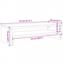 Podstawka pod monitor, czarna, 54x22x15 cm