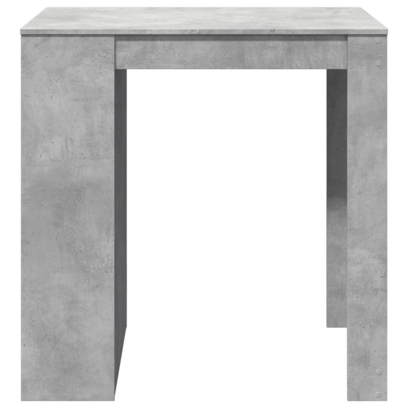 Stolik barowy, szarość betonu, 102x70x103,5 cm