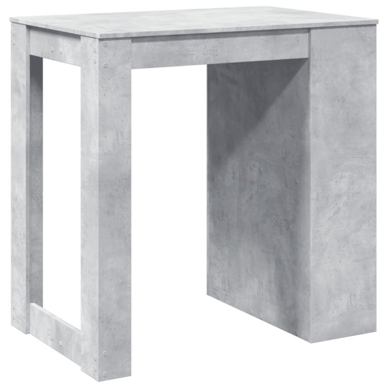 Stolik barowy, szarość betonu, 102x70x103,5 cm