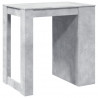 Stolik barowy, szarość betonu, 102x70x103,5 cm