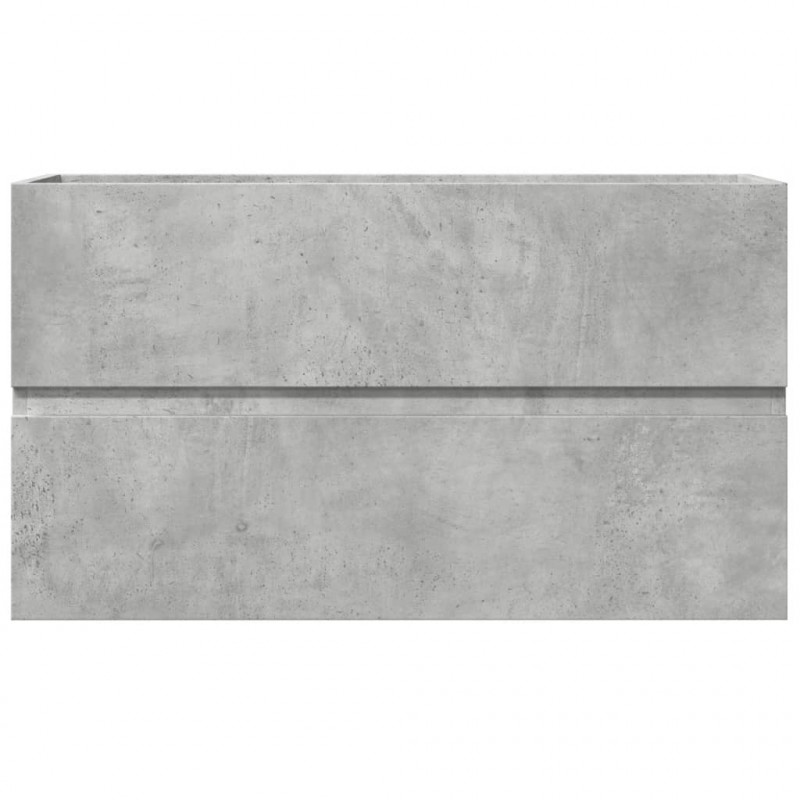 Wisząca szafka łazienkowa, szarość betonu, 80x38,5x45 cm