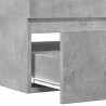 Wisząca szafka łazienkowa, szarość betonu, 80x38,5x45 cm