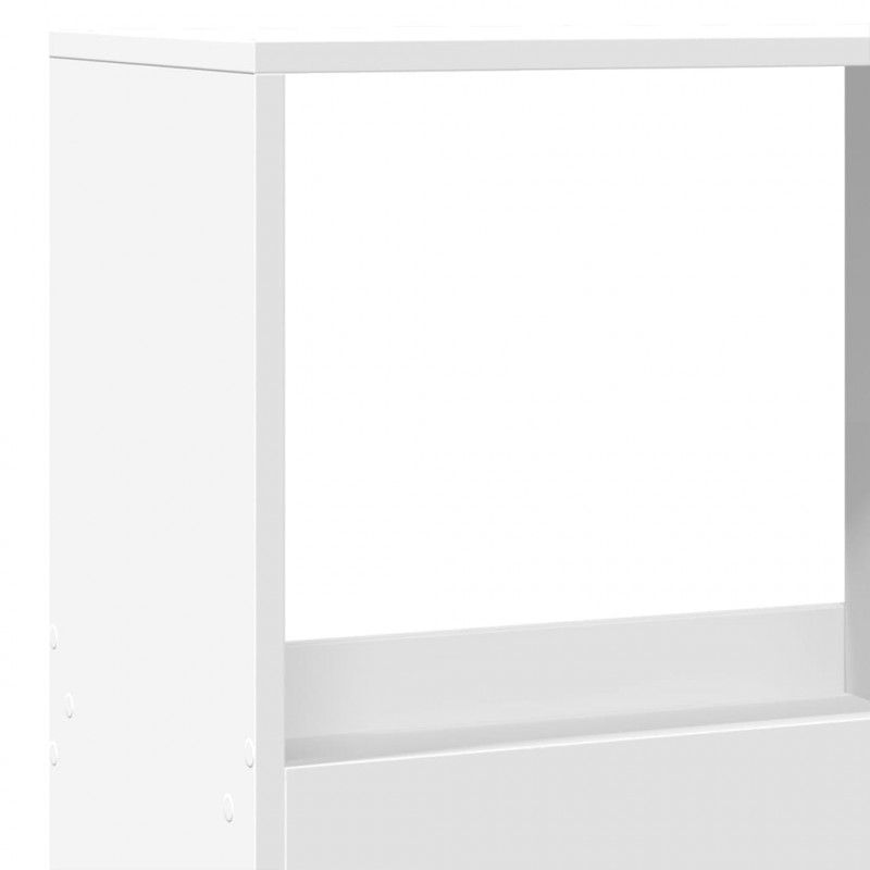 Regał/przegroda, biały, 100x33x175 cm, materiał drewnopochodny