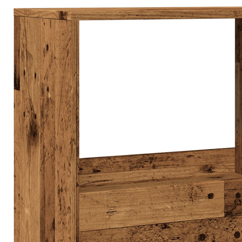Regał/przegroda do pokoju, stare drewno, 100x33x155,5 cm