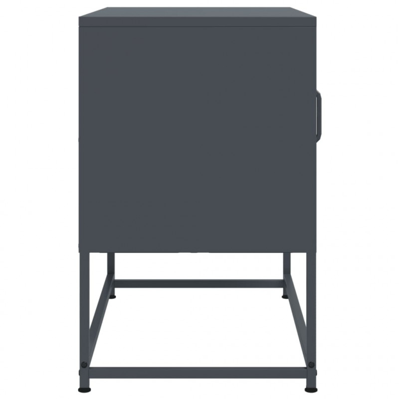 Szafka pod telewizor, różowa, 100,5x39x60,5 cm, stalowa