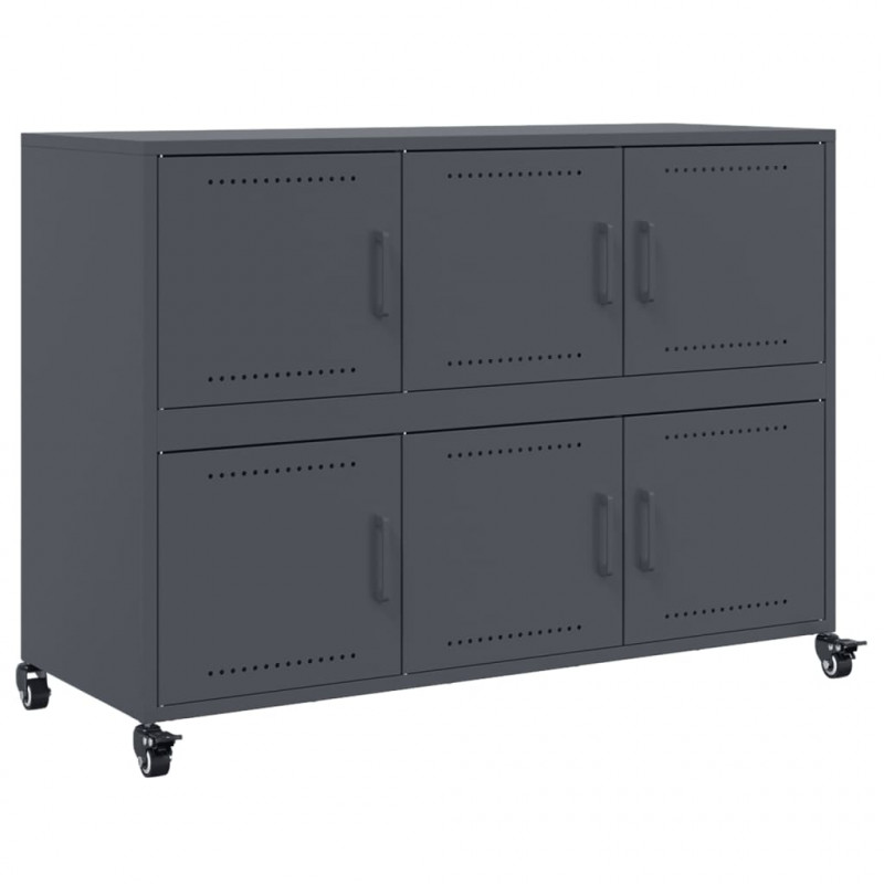 Szafka, antracytowa, 100,5x39x72 cm, stal
