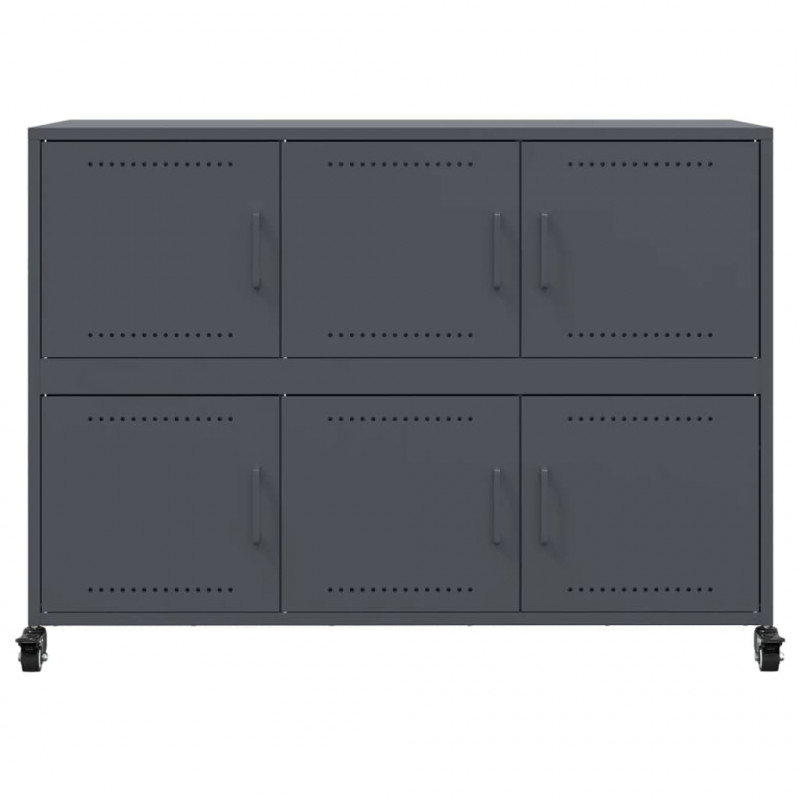 Szafka, antracytowa, 100,5x39x72 cm, stal