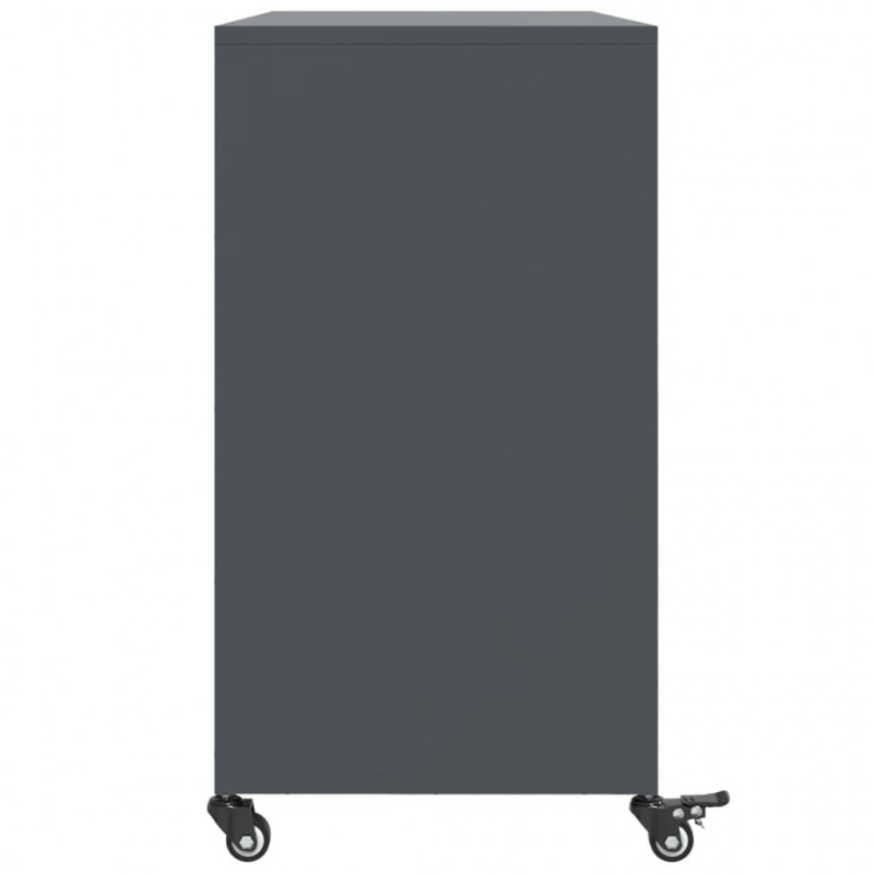 Szafka, antracytowa, 100,5x39x72 cm, stal