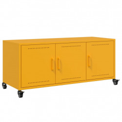 Szafka RTV, musztardowa, 100,5x39x43,5 cm, stal