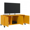 Szafka RTV, musztardowa, 100,5x39x43,5 cm, stal