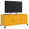 Szafka RTV, musztardowa, 100,5x39x43,5 cm, stal