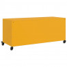 Szafka RTV, musztardowa, 100,5x39x43,5 cm, stal