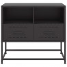 Szafka pod telewizor, czarna, 68x39x60,5 cm, stalowa