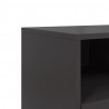 Szafka pod telewizor, czarna, 68x39x60,5 cm, stalowa