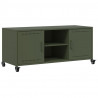 Szafka RTV, oliwkowa, 100,5x39x43,5 cm, stal