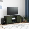 Szafka RTV, oliwkowa, 100,5x39x43,5 cm, stal