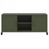 Szafka RTV, oliwkowa, 100,5x39x43,5 cm, stal