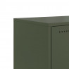 Szafka RTV, oliwkowa, 100,5x39x43,5 cm, stal