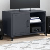Szafka RTV, antracytowa, 68x39x43,5 cm, stal