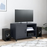 Szafka RTV, antracytowa, 68x39x43,5 cm, stal