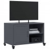 Szafka RTV, antracytowa, 68x39x43,5 cm, stal