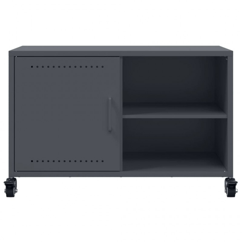 Szafka RTV, antracytowa, 68x39x43,5 cm, stal