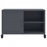 Szafka RTV, antracytowa, 68x39x43,5 cm, stal
