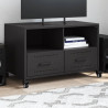 Szafka RTV, czarna, 68x39x43,5 cm, stal