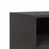 Szafka RTV, czarna, 68x39x43,5 cm, stal