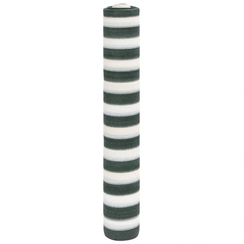 Siatka cieniująca, zielono-biała, 1,8x25 m, HDPE, 195 g/m²