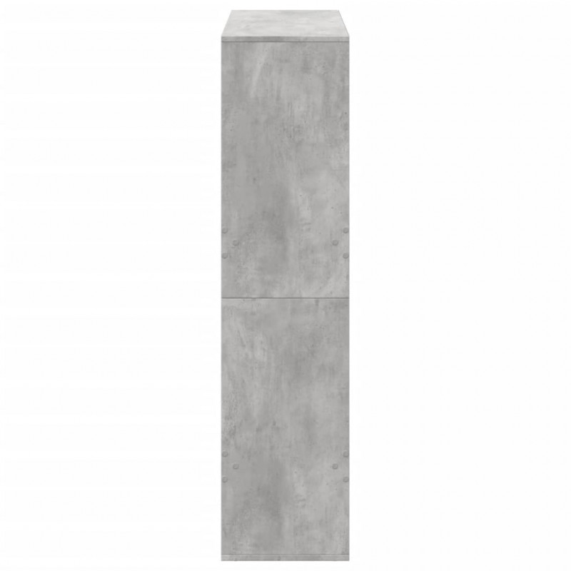Regał, szarość betonu, 100x33x135 cm, materiał drewnopochodny
