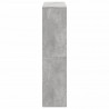 Regał, szarość betonu, 100x33x135 cm, materiał drewnopochodny