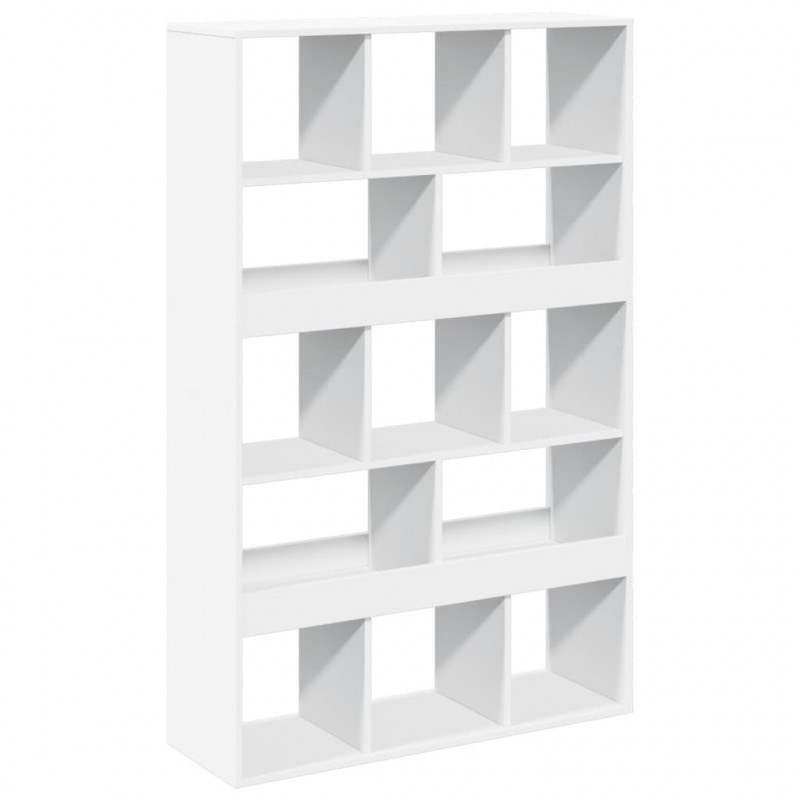 Regał, biały, 100x33x156,5 cm, materiał drewnopochodny