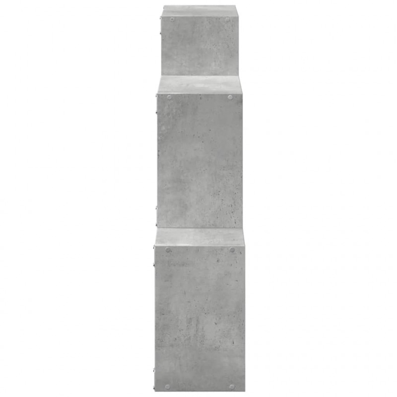 Półka ścienna, 78x18x71 cm, szarość betonu