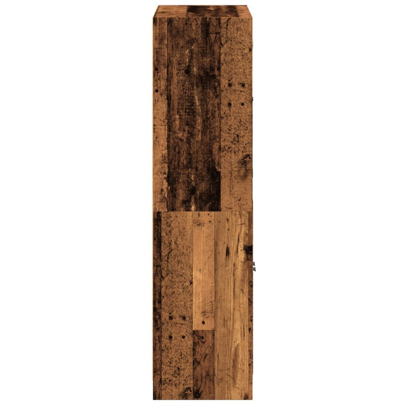 Szafka z drzwiczkami, stare drewno, 68x37x142 cm
